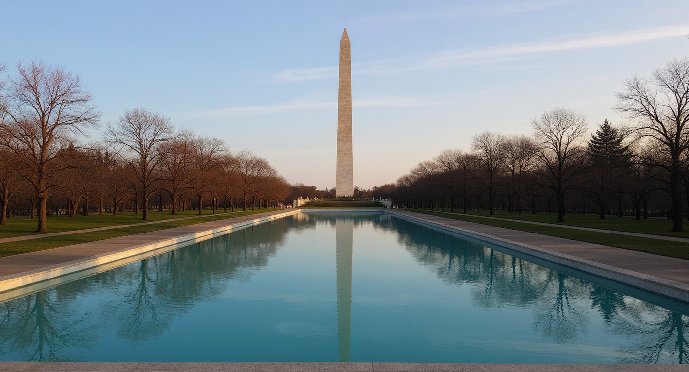 TDS: The Left Can't Stop Freaking Out Over Trump's Makeover of the Lincoln Memorial Reflecting Pool